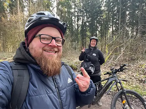 Mit dem JobRad im Wald unterwegs JobRad Moment