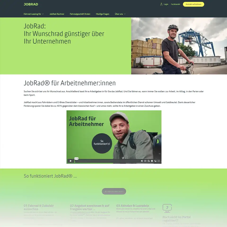 Screenshot iframe5 JobRad für Arbeitnehmer:innen